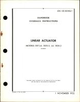 Overhaul Instructions for Linear Actuator Models LA 1505-5 and LA 1505-2