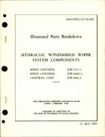 Illustrated Parts Breakdown for Hydraulic Windshield Wiper System Components - Speed Control XW2331-3 and 20893-1 - Control Unit XW2069-3