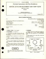 Overhaul Instructions with Parts Breakdown for Motor Actuated Butterfly Shut-Off Valve - Part 107295