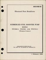 Illustrated Parts Breakdown for Submerged Fuel Booster Pump - Models TF57000-1, TF59700 and TF59700-1