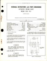 Overhaul Instructions with Parts Breakdown for Mixing Valve Actuator - Model GYLC 4151 