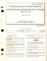 Overhaul Instructions with Parts Breakdown for Rotor Brake Master Brake Cylinder - Part S5200