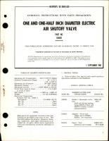 Overhaul Instructions with Parts Breakdown for Electric Air Shutoff Valve 1 1/2" - Part 104402