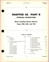 Overhaul Instructions for Direct Cranking Electric Starters, Chapter 42 Part B