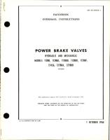 Overhaul Instructions for Power Brake Valves - Hydraulic and Mechanical