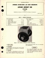 Overhaul Instructions with Parts Breakdown for Axvane Aircraft Fan - X702-88A 