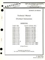 Overhaul Instructions for Servos Part No. 15604, 15605, 15606, 15610 