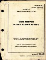 Maintenance Instructions for Radio Receivers - BC-348-J, BC-348-N and BC-348-Q