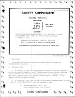 Safety Supplement for Flight Manual for Armament Modified T-28B, T-28C, & AT-28D