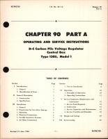 Operating and Service Instructions for D-C Carbon Pile Voltage Regulator Control Box, Type 1305 Model 1, Ch 90 Part A