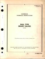 Overhaul Instructions for Ball Type Drain Valves