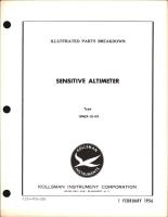 Illustrated Parts Breakdown for Kollsman Sensitive Altimeter 186X-10-04