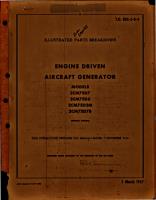Illustrated Parts Breakdown for Engine Driven Aircraft Generator - Models 2CM75D7, 2CM75D6, 2CM75D2M and 2CM75D7B