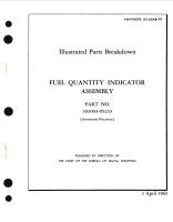 Illustrated Parts Breakdown for Fuel Quantity Indicator Assembly, Part No. 393003-05233