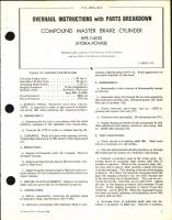 Overhaul Instructions with Parts Breakdown for Compound Master Brake Cylinder HPB 114100