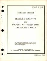 Pressure Sensitive & Solvent Activated Tapes, Decals, & Labels