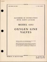 Handbook of Instructions with Parts Catalog for Oxygen Line Valves Model 4353