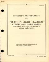 Overhaul Instructions for Position Light Flashers