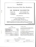 Overhaul Instructions with Parts Breakdown for Oil Pressure Transmitter - Parts 7724-30-C5-1 and 7724-30-D5-1