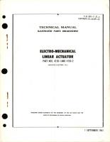 Illustrated Parts Breakdown for Electro-Mechanical Linear Actuator, Part No 4150-1 and 4150-2