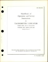 Operation and Service Instructions for Tachometer Indicator Part No. 2234-17A9-28-A1