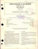 Overhaul Instructions with Parts Breakdown for Vaneaxial Fan - Part M5921A-1B with Motor M2136CB 