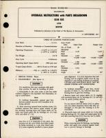 Overhaul Instructions with Parts Breakdown for Gear Box - Part 11990 