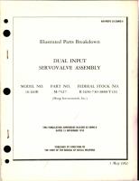 Illustrated Parts Breakdown for Dual Input Servovalve Assembly - Model 10-100B - Part M-7527