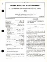 Overhaul Instructions with Parts Breakdown for Solenoid Operated Slide Selector Four-Way Valve Assembly 14090