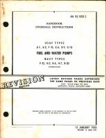 Overhaul Instructions for Fuel and Water Pumps