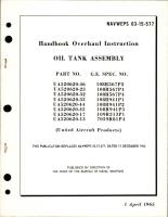 Overhaul Instructions for Oil Tank Assembly
