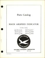 Parts Catalog for Kollsman Mach Airspeed Indicator