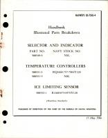 Illustrated Parts Breakdown for Selector and Indicator - 588530-3, Temperature Controllers 588531-3, 533531-5, and Ice Limiting Sensor 588532-1