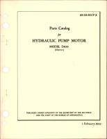 Parts Catalog for Hydraulic Pump Motor - Model D820