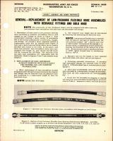 Replacement of Low-Pressure Flexible Hose Assemblies with Reusable Fittings and Bulk Hose