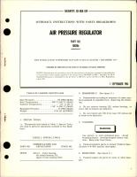 Overhaul Instructions w Parts Breakdown for Air Pressure Regulator - Part 108286