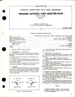 Overhaul Instructions with Parts Breakdown for Pressure Actuated Slide Selector Valve - Part 114375 