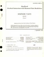 Overhaul Instructions with Illustrated Parts Breakdown for Solenoid Valve Part No. 212432 