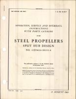 Operation, Serivce, & Overhaul Instructions with Parts Catalog for Steel Propellers