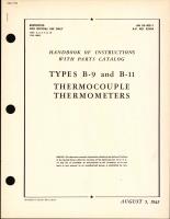 Handbook of Instructions with Parts Catalog for Types B-9 and B-11 Thermocouple Thermometers
