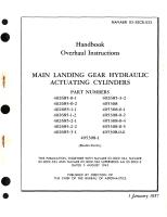 Overhaul Instructions for Main Landing Gear Hydraulic Actuating Cylinders Part No. 402685, 405308 