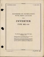 Handbook of Instructions with Parts Catalog for Inverter Type MG-149