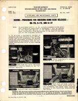 Procedure for Checking Bomb Rack Releases for RB-17D, RB-17E, and B-17F