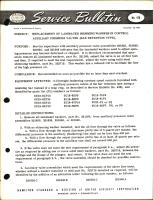 Replacement of Laminated Shimming Washers in Control Auxiliary Pressure Valves (Bar Retention Type) 