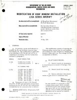 Modification of Roof Window Installation for L-20A