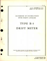 Instructions with Parts Catalog for Type B-5 Drift Meter