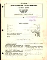 Overhaul Instructions with Parts Breakdown for Vaneaxial Blower - Part M5861AD-1B with Motor M3424CA