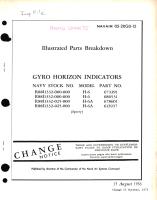 Illustrated Parts Breakdown for Gyro Horizon Indicators Model H-6, H-6A Part No. 673391, 686531, 678601, 613937