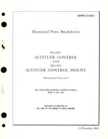 Illustrated Parts Breakdown for PG10D1 Altitude Control and QG33E2 Altitude Control Mount 