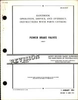 Operation, Service, & Overhaul Instructions with Parts Catalog for Power Brake Valves